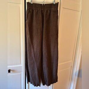 notPerfectLinen Puglia Pants, heavyweight espresso, size M/L